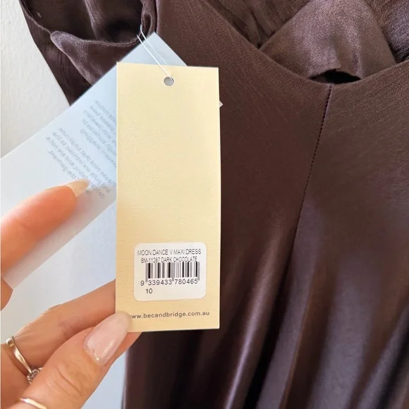 Bec + Bridge Moon Dance Maxi Dress in Dark Chocolate - Picture 5 of 7